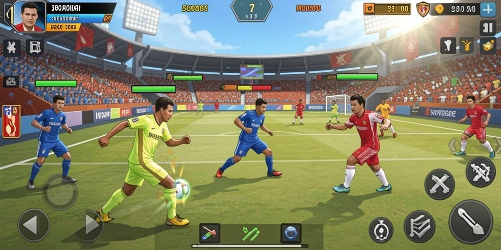 Screenshot dari mode multiplayer yang seru.